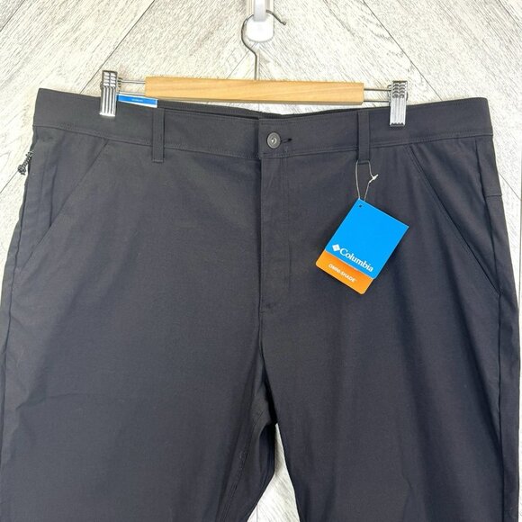Columbia Mesa Pants Mens Size 38x30 Regular Fit Omni-Shade Black New NWT - Picture 2 of 10